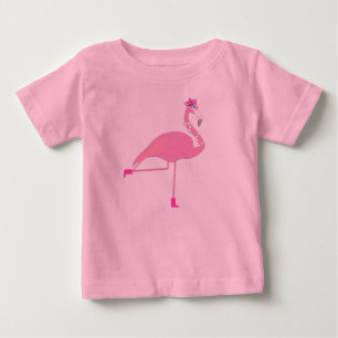 Pour Bébé Flamant rose rose - Baby Fine Jersey T-shirt 