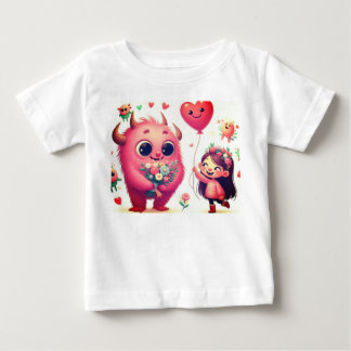 Pour Bébé Flora le T-shirt monstre amical