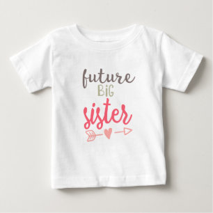 Pour Bébé Futur T-shirt de filles de grande soeur