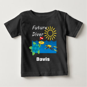 Pour Bébé Future Diver Design - Baby Fine Jersey T-Shirt