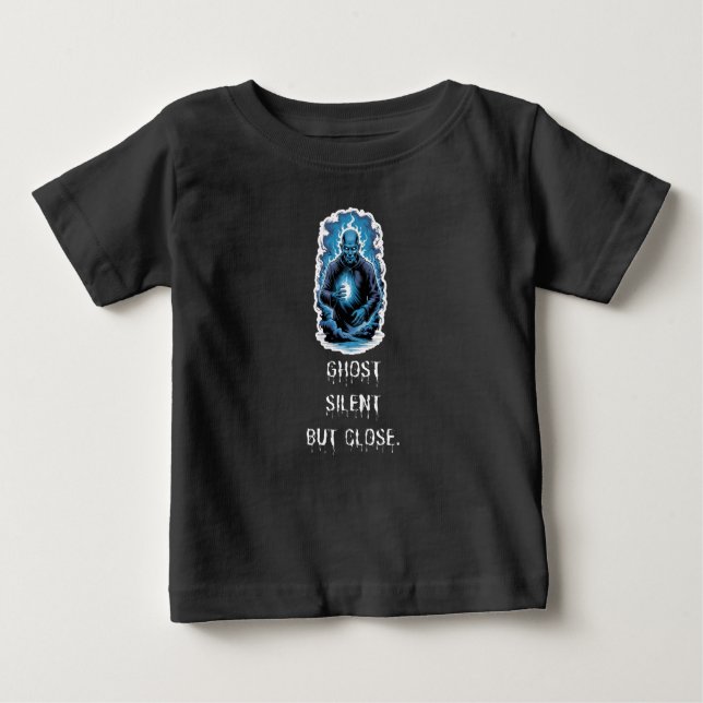 Pour Bébé Ghost Silent But Close – Dark Blue T-Shirt (Devant)