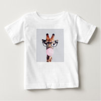 Giraffe soufflant Bubble gomme T-shirt enfant