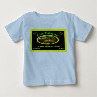 Pour Bébé Go Sauce Baby T-shirt bleu clair avec ingrédients