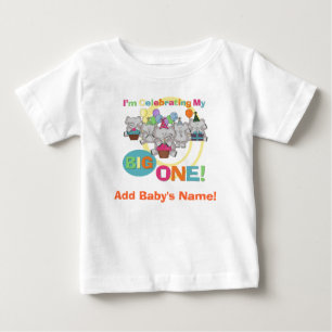 Pour Bébé Grand un ęr T-shirt d'anniversaire d'éléphant