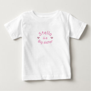 Pour Bébé GRANDE SOEUR PERSONNALISÉE AVEC T-shirt COEUR