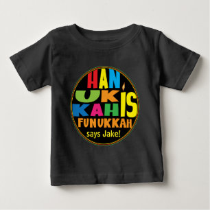 Pour Bébé "Hanoukka is Funukkah" Baby Fine Jersey T-Shirt