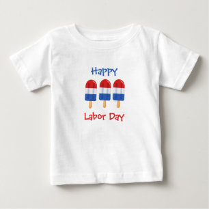 Pour Bébé Happy Labor Day glaces pops tout-petits T-shirt