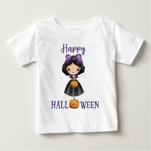 Pour Bébé Happy T-shirt Halloween Girl Baby Princess T-shirt