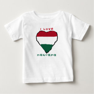 Pour Bébé J'aime le T-shirt de nourrisson de Nagyapa