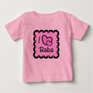 Pour Bébé J'aime le T-shirt mignon de baba