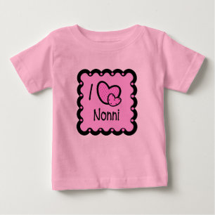 Pour Bébé J'aime le T-shirt mignon de Nonni