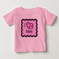 J'aime le T-shirt Mimi mignon
