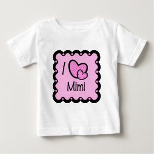 Pour Bébé J'aime le T-shirt Mimi mignon