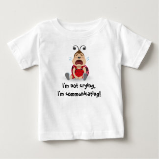Pour Bébé Je ne pleure pas, je communique le T-shirt rouge
