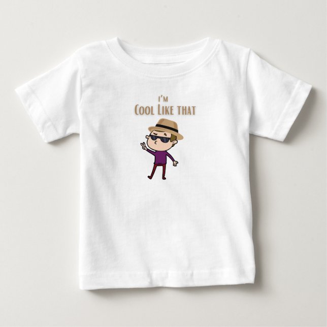 Pour Bébé Je suis cool comme un t-shirt pops (Devant)