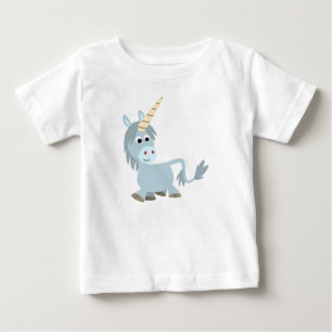 Pour Bébé Joli Cartoon Unicorn Baby T-Shirt