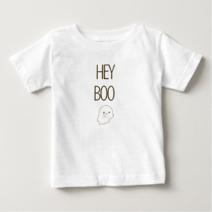 Pour Bébé Joli Hey Boo Ghost Baby Top T-Shirt Halloween