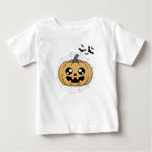 Joli T-Shirt Citrouille Kawaii Halloween