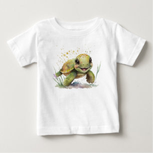 Pour Bébé Joli T-shirt Tortoise Cheerful Baby Fine Jersey