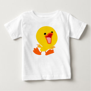 Pour Bébé Jolie Joyeuse Cartoon Duckling Baby T-shirt