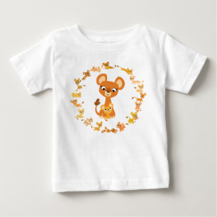 Pour Bébé Jolie Lionesses de Cartoon Mandala Baby T-Shirt
