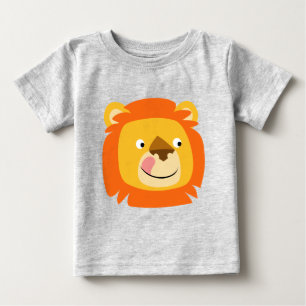 Pour Bébé Jolie Yummy Cartoon Lion Baby T-shirt