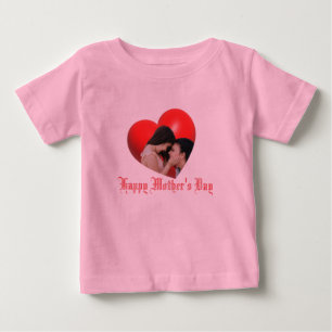 Pour Bébé Joyeuse Fête des Mères Baby Fine Jersey T-Shirt
