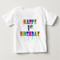 Joyeux 1er anniversaire T-shirt et