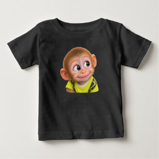 Pour Bébé kids t-shirt funny Monkey looking to the side