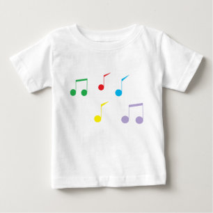 Pour Bébé La musique note le long T-shirt de douille