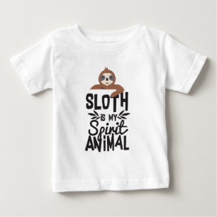 Pour Bébé La paresse est mon T-shirt mignon drôle animal de
