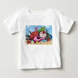 Pour Bébé La plage écosse le T-shirt - customisé