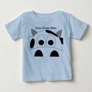 Pour Bébé La vache va T-shirt d'enfant en bas âge de MOO