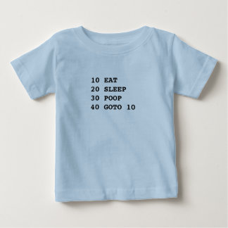 Pour Bébé La vie est T-shirt court de douille de BASIC