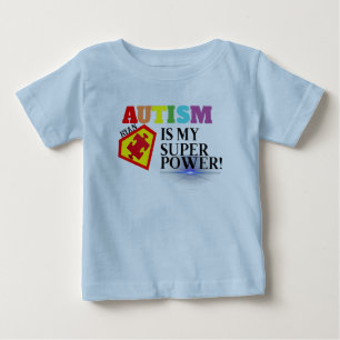 Pour Bébé L'Autisme Personnalisé Est Mon T-shirt Superpower