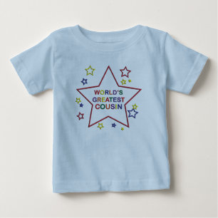 Pour Bébé Le plus beau T-shirt bleu Cousin des Mondes