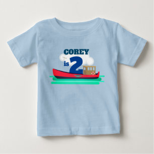 Pour Bébé Little Red Boat 2e anniversaire Baby T-shirt