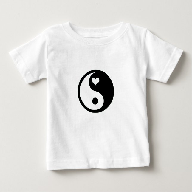 Pour Bébé Long AMOUR de T-shirt de douille d'enfant en bas (Devant)