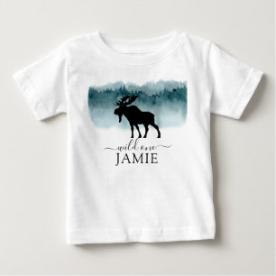 Pour Bébé Marcher Moose Wild Un Anniversaire Garçon T-shirt