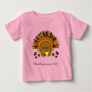 Pour Bébé Mignon Turquie Thanksgiving T-shirt femme