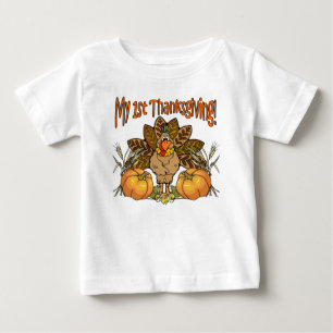 Pour Bébé Mon ęr T-shirt de thanksgiving
