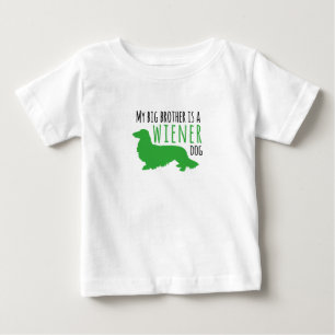 Pour Bébé Mon frère est un t-shirt Wiener aux cheveux longs