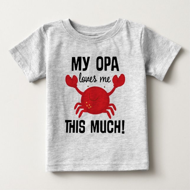 Pour Bébé Mon Opa m'aime ce beaucoup de T-shirt de (Devant)