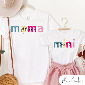 Pour Bébé Mother's day t-shirt set for daughter and mother.