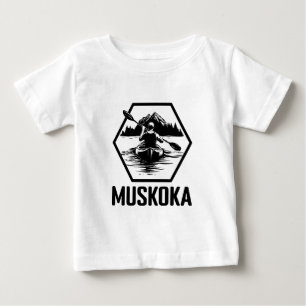 Pour Bébé Muskoka Ontario Kayaker - T-shirt Baby Fine Jersey