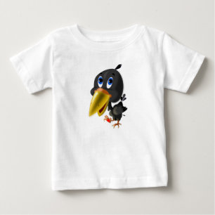 Pour Bébé Oiseau avec le coeur Cadeau Funny Baby T-shirt