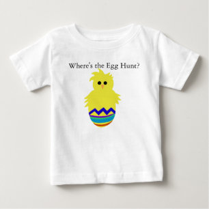 Pour Bébé Où est le T-shirt Oeuf Chasse aux oeufs