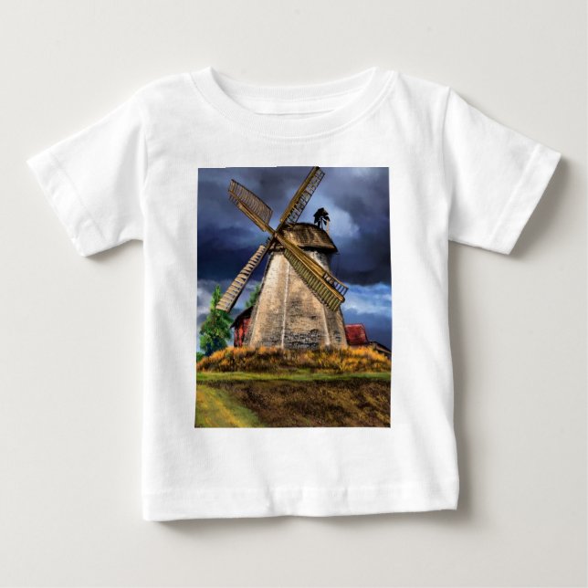 Pour Bébé Paysage et météo à Pays-Bas Baby T-Shirt (Devant)