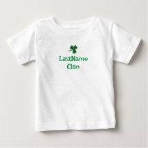 Personnalisez Votre T-Shirt Shamrock Clan - Bébé/B