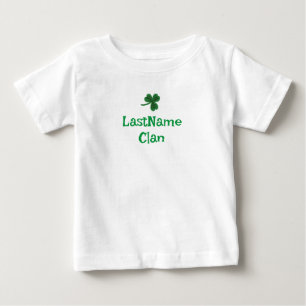 Pour Bébé Personnalisez Votre T-Shirt Shamrock Clan - Bébé/B